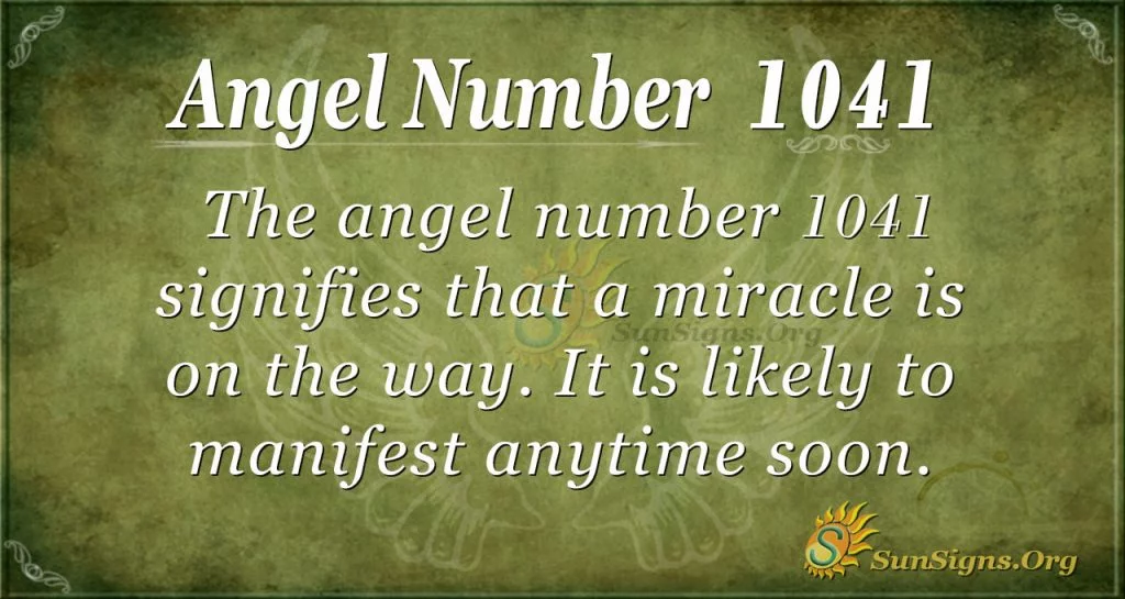 angel number 1041