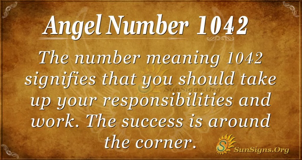 Angel numero 1042