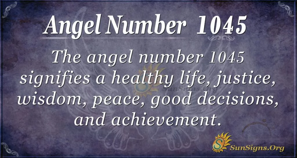 angel number 1045