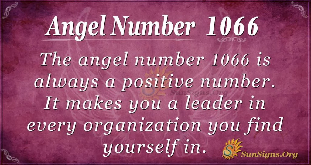 angel number 1066