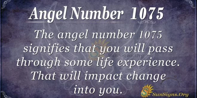 angel number 1075