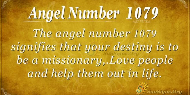 angel number 1079