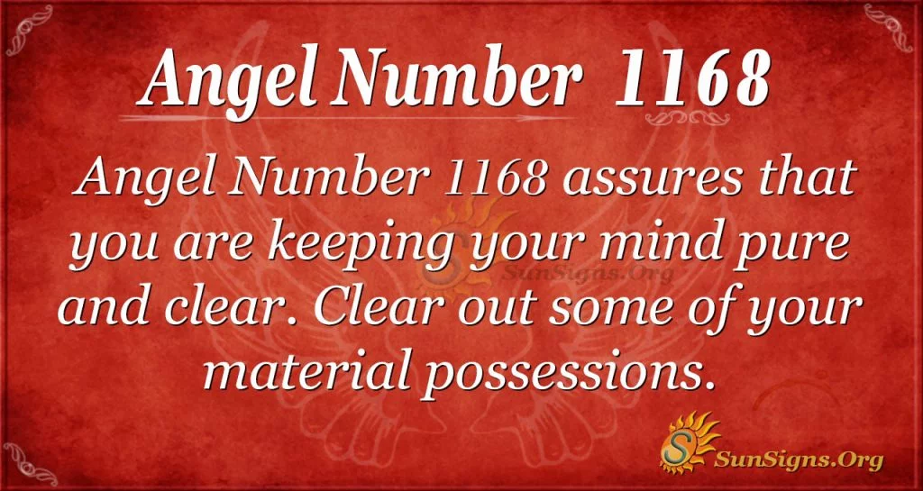 angel number 1168