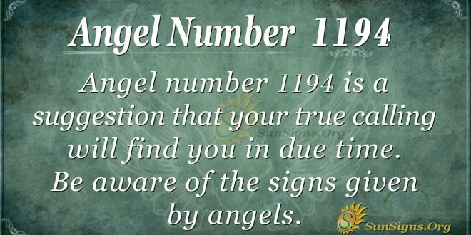 angel number 1194