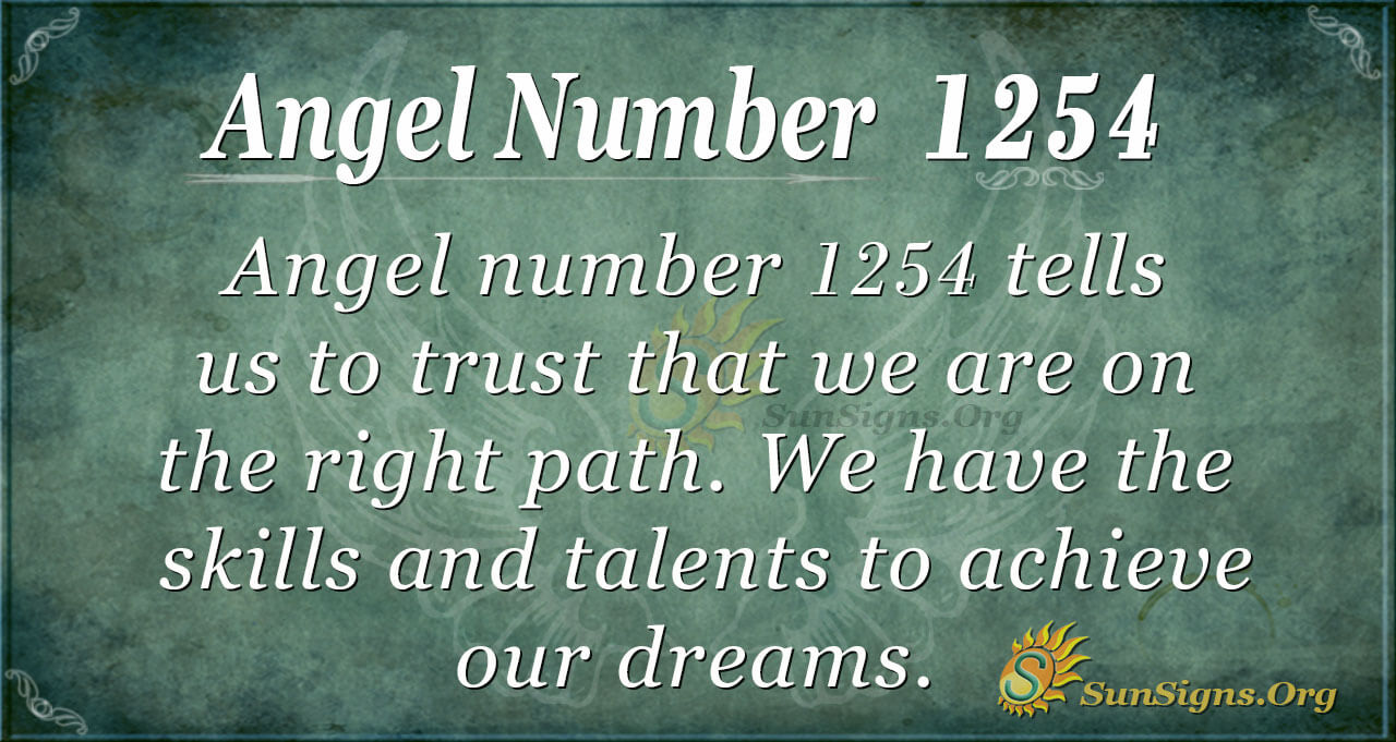 Angel number 1254