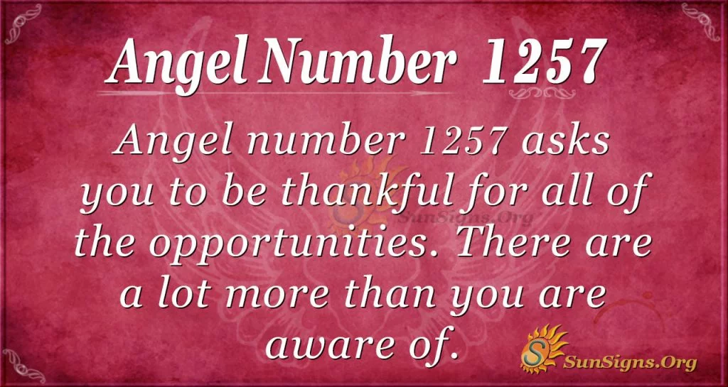 angel number 1257