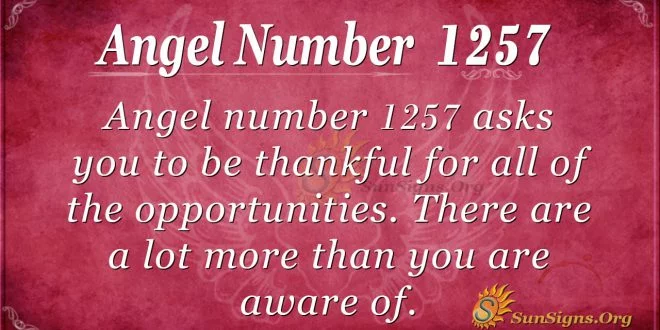 angel number 1257