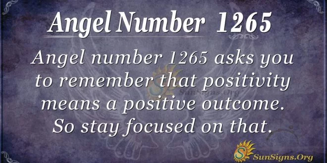 angel number 1265