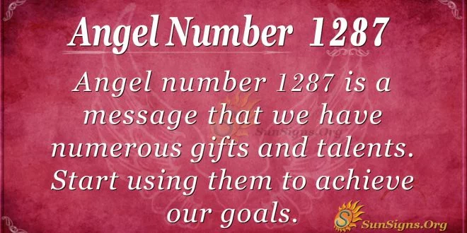 angel number 1287