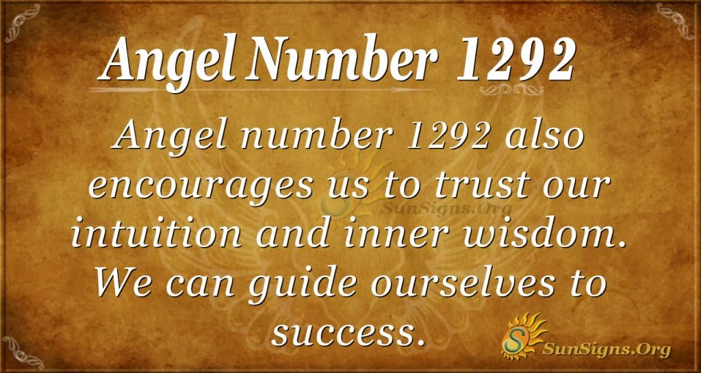 angel number 1292