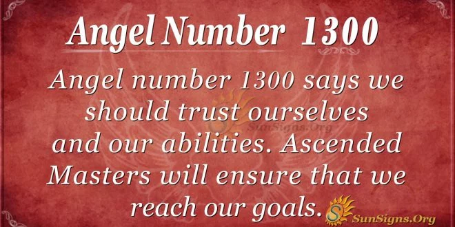 angel number 1300