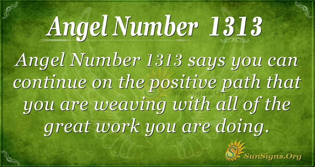 Angel Nummer 1313