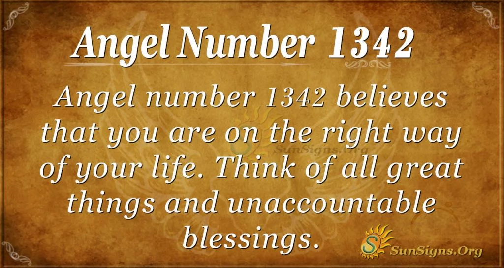 Angel Number 1342