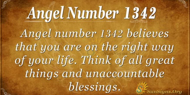 Angel Number 1342