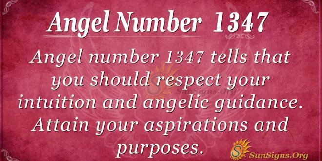 Angel Number 1347