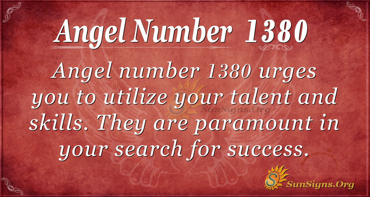 angel number 1380 meaning