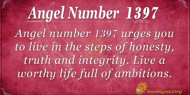 Angel Number 1397