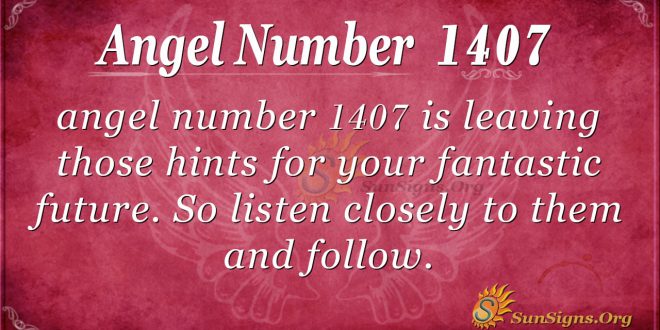 Angel Number1407