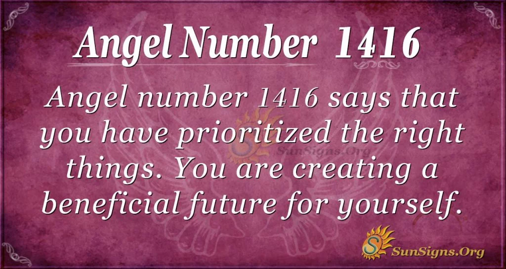 Angel number 1416