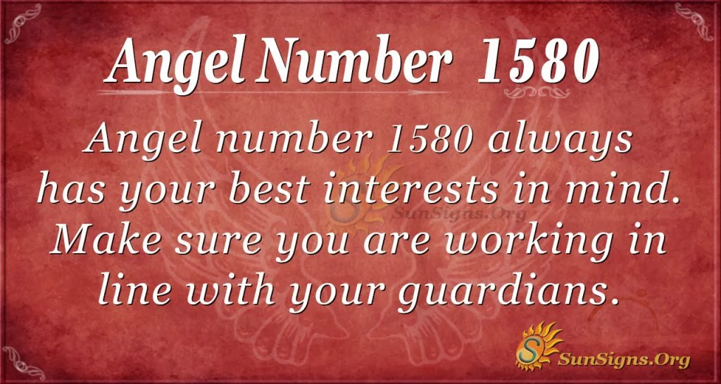Angel Number 1580