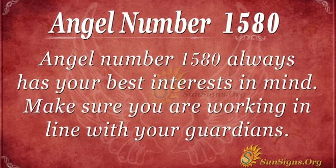 Angel Number 1580