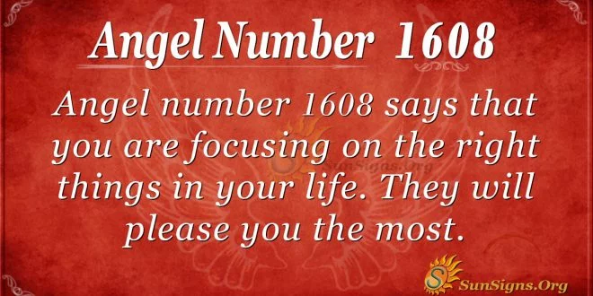 Angel Number 1608