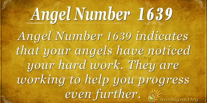 Angel Number 1639