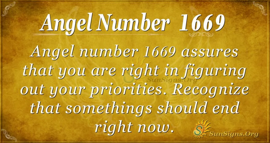 Angel Number 1669