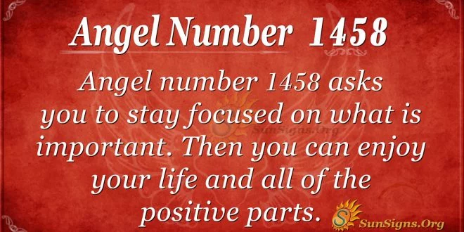 Angel Number 1458