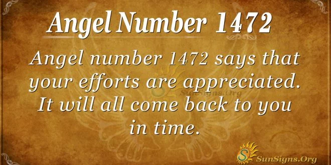 Angel Number 1472