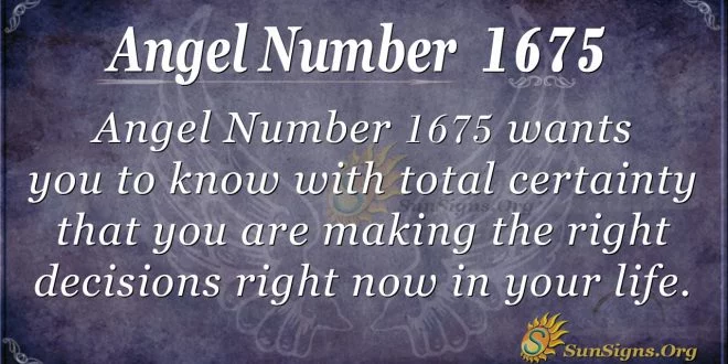Angel Number 1675