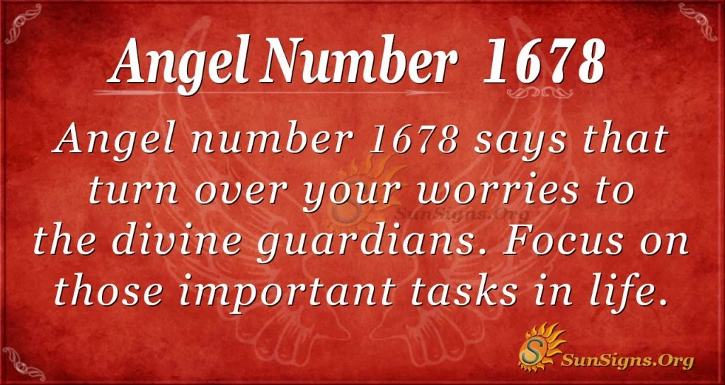 Angel Number 1678