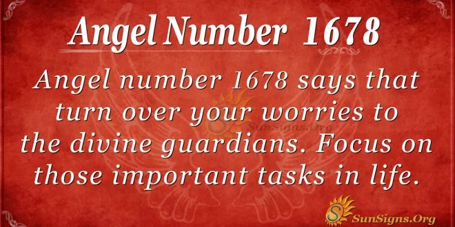 Angel Number 1678
