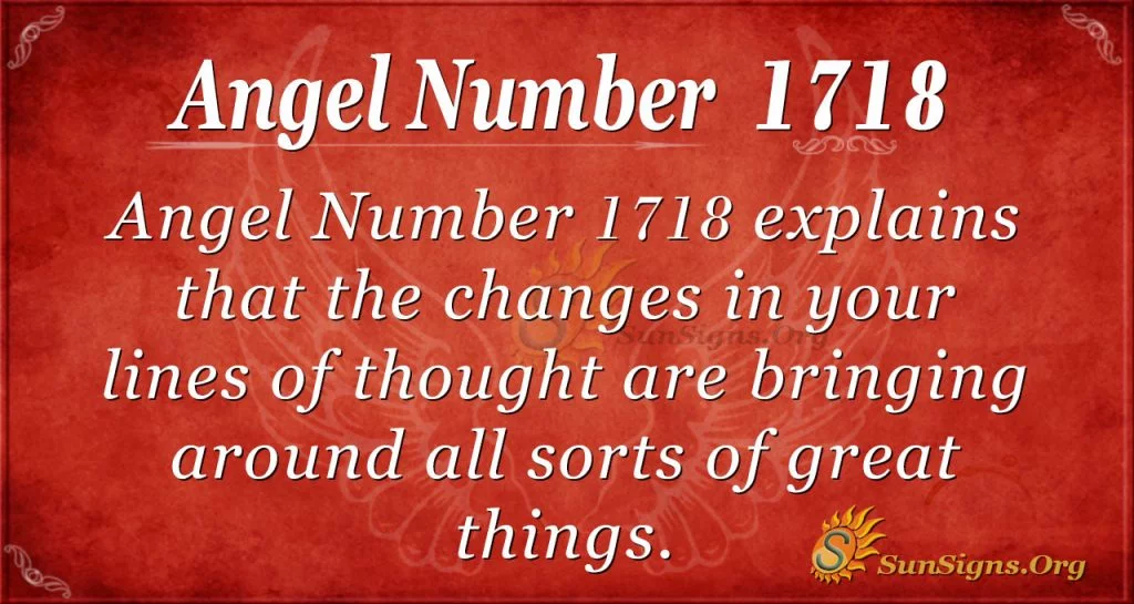 Angel Number 1718