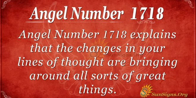 Angel Number 1718