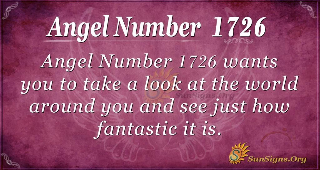 Angel Number 1726