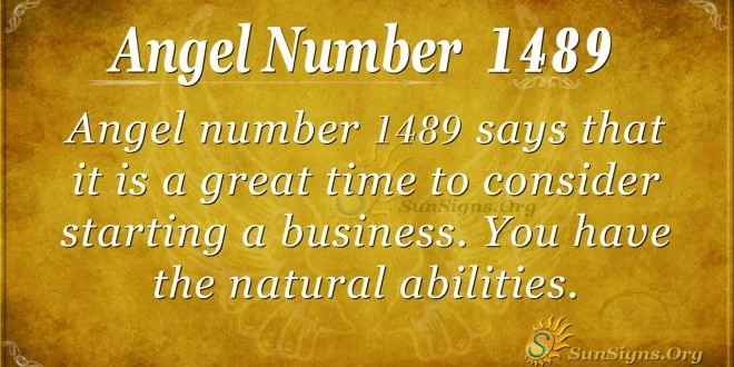 Angel Number 1489