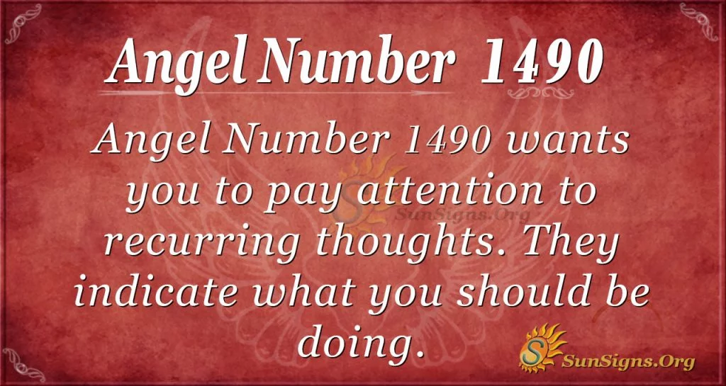 Angel Number 1490