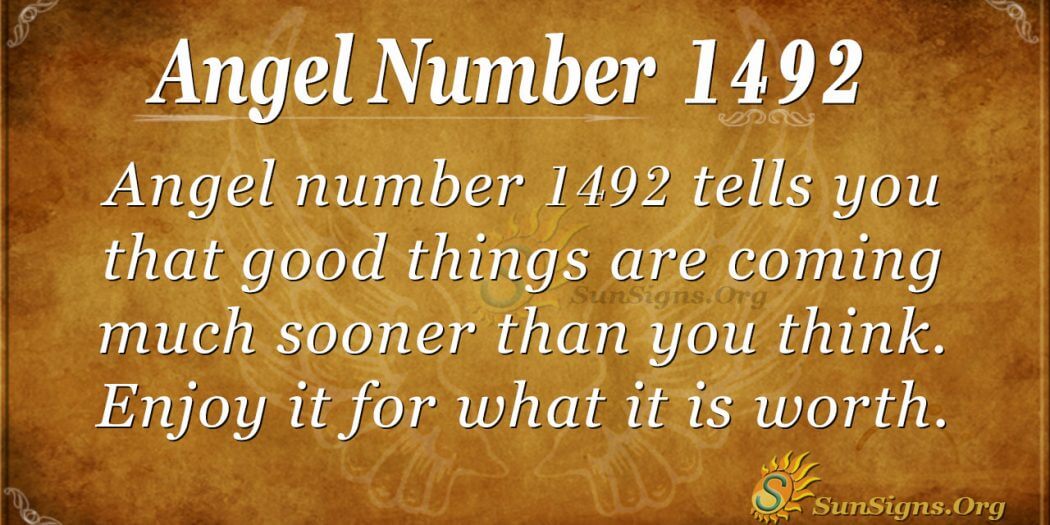 angel number 1492