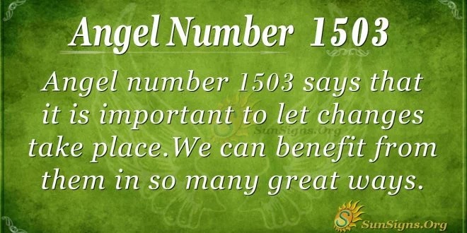 Angel Number 1503