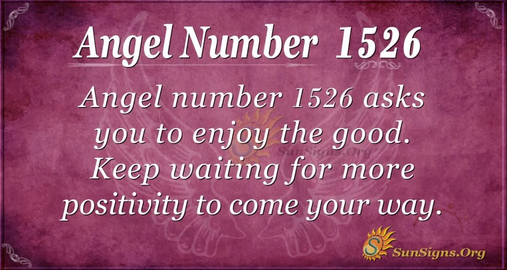 Angel Number 1526
