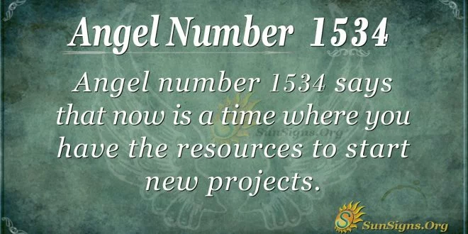 Angel number 1534