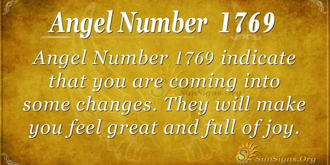 Angel Number 1769