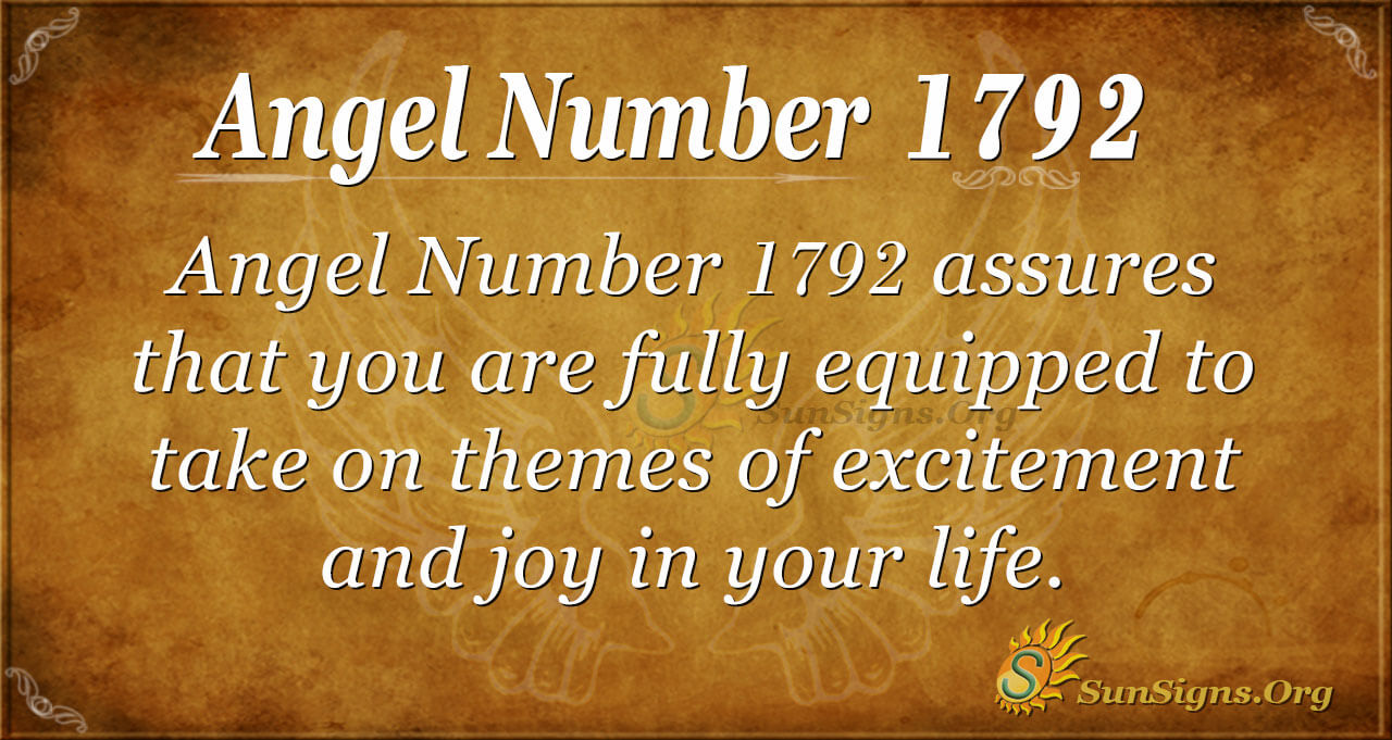 Angel Number 1792 Meaning Take On Life Confidently SunSigns.Org