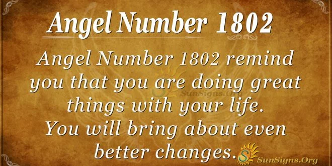Angel Number 1802