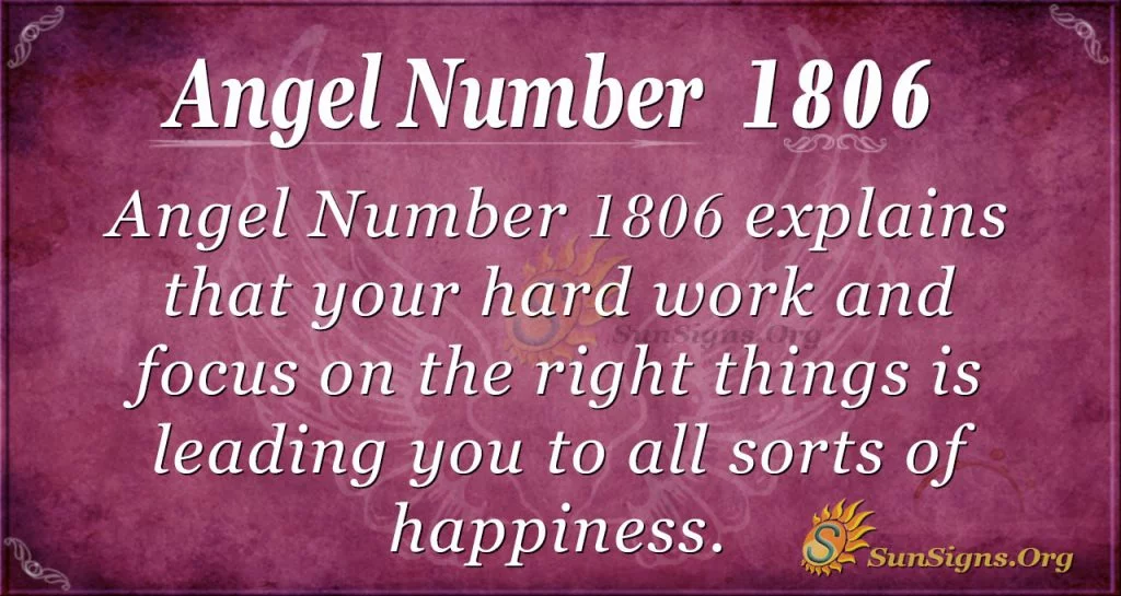 Angel Number 1806