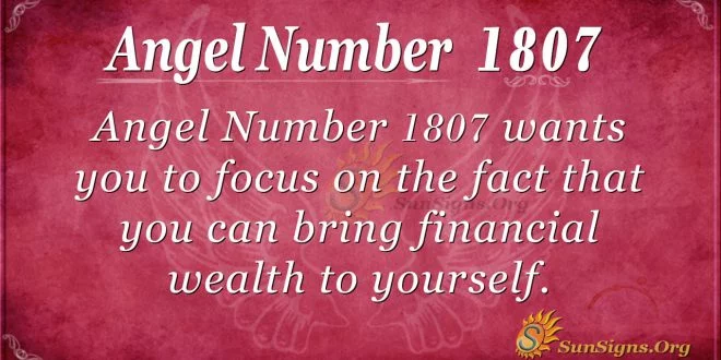 Angel Number 1807