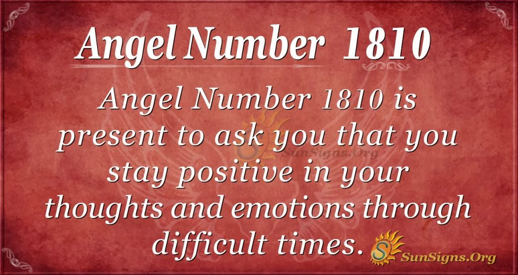 Angel Number 1810