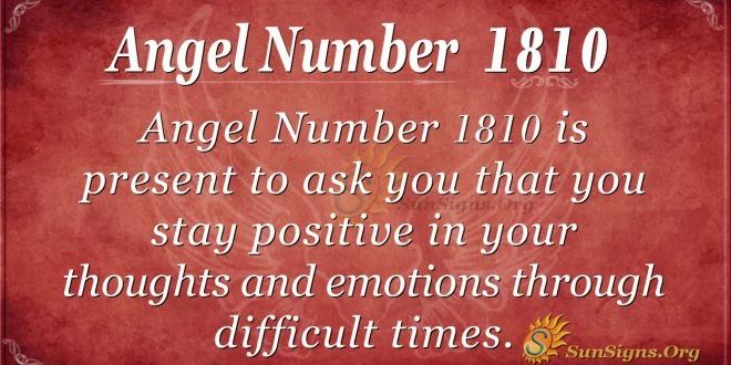 Angel Number 1810