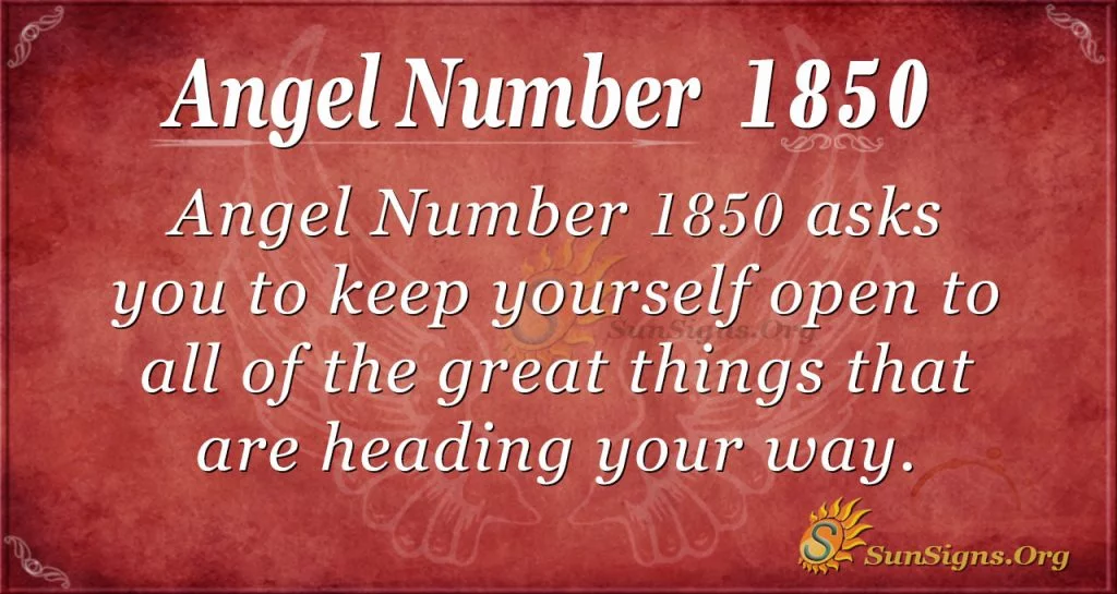 Angel Number 1850